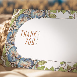 Invitation Petunia Insérer Merci Art Vintage Nouveau