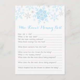 Invitation Peu de bleu de jeu-concours de maman de douche de