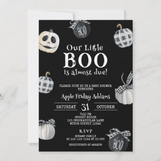 Invitation Peu de BOO est presque à venir, Baby shower d'Hall