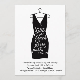 Invitation Peu robe noire