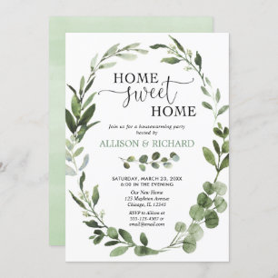 Invitation Peuple écologiste feuille d'Eucalyptus