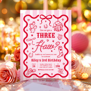 Invitation Peut-on Organiser une Fête d'Anniversaire de 3 Ans