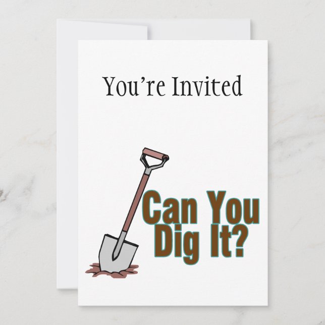 Invitation Peux-Tu Le Creuser ? (Devant)