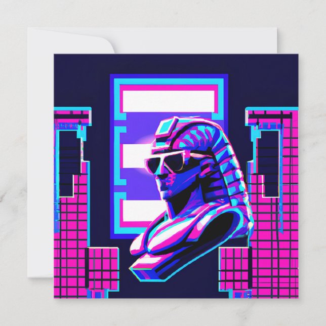 Invitation Pharaon Synthwave (Devant)