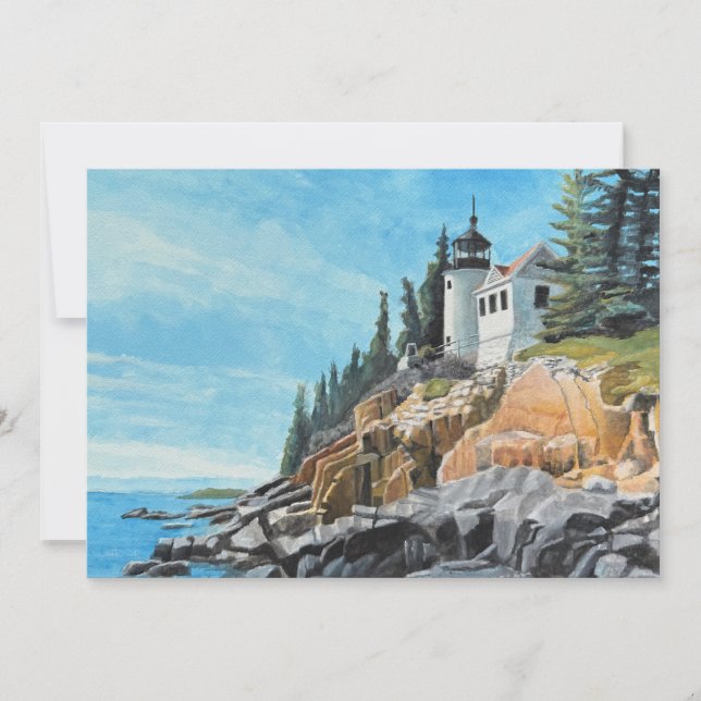 Invitation Phare de Bass Harbor (Devant)