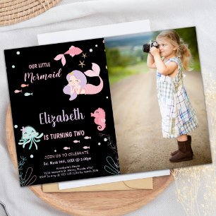 Invitation Photo 2Our Little Pink mermaid Birday