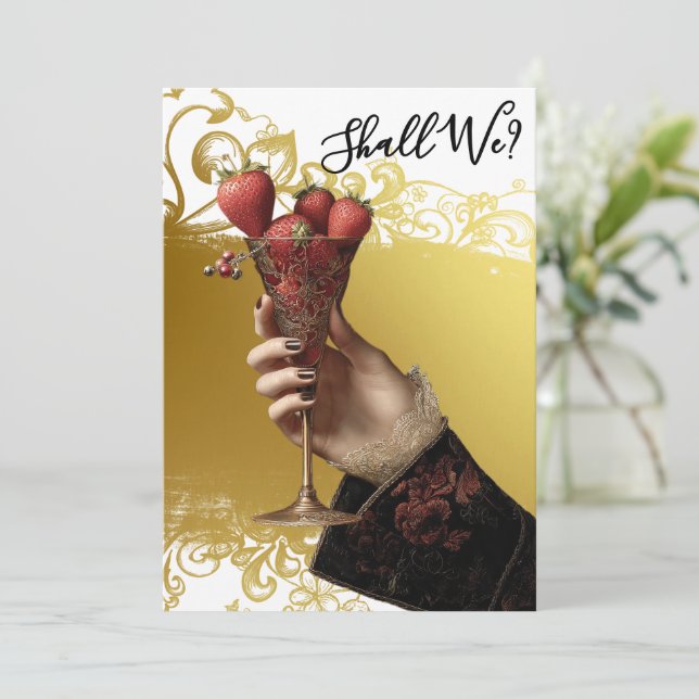 Invitation *~* PHOTO A101 Cocktail Ornate 1 BACHELORETTE (Debout devant)