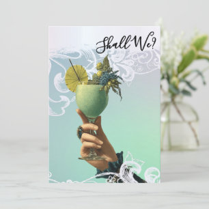 Invitation *~* PHOTO A101 Cocktail Orné 2 EVEILLES DE FILLE