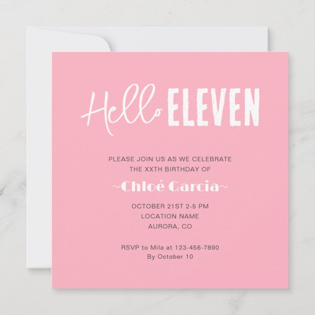 Invitation Photo Anniversaire personnalisé (Dos)