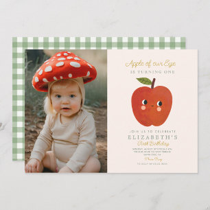 Invitation Photo Apple de notre oeil Un anniversaire