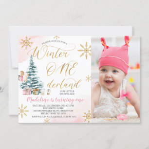 Invitation Photo Arbre de Noël Anniversaire des Anniversaires