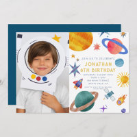 Photo Astronaut Planètes Space Boy Anniversaire