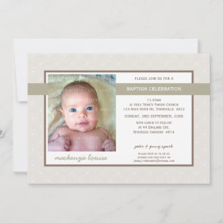 Invitation PHOTO BAPTISM INVITE : glory 5L