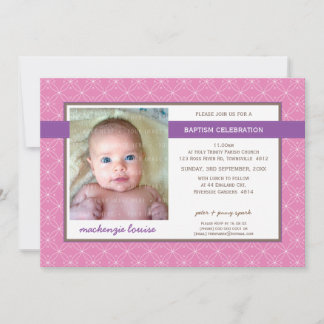Invitation PHOTO BAPTISM INVITE : glory 7L
