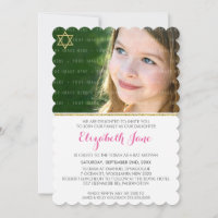 PHOTO BAT MITZVAH chevron rayure or parties scinti
