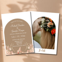 photo boho arc floral minima automne mariage