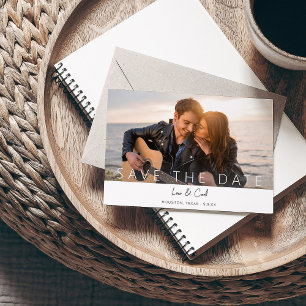 Invitation Photo & Calligraphie 5 MOD Enregistrer la date