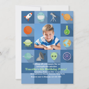 Invitation photo Carrés de l'espace