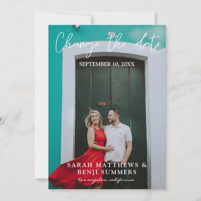 Invitation Photo - Changer la date (Devant)