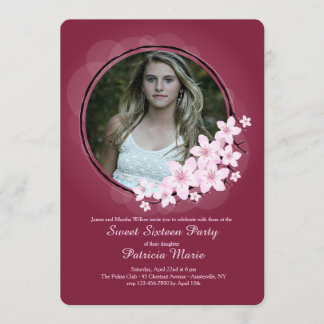 Invitation photo Cherry Blossom