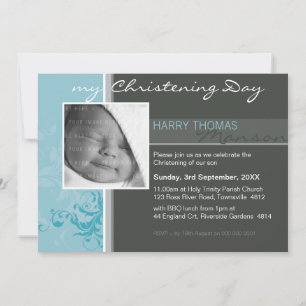 INVITATION PHOTO CHRISTENING INVITATIONS: POST 5L