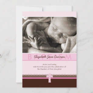 Invitation PHOTO CHRISTENING INVITES : pure 2 p