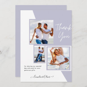 Invitation Photo Collage MERCI Mariage/bébé/diplômé/TOUT