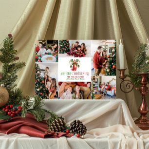 Invitation Photo Collage Noël Angel Fancy Typographie