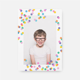 Invitation Photo Confetti Anniversaire de enfant Party Invita