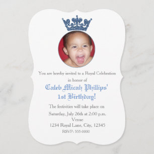 Invitation photo d'anniversaire Crown Royal paille