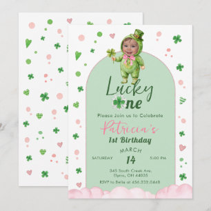 Invitation Photo d'anniversaire de la Chanceuse St Patrick