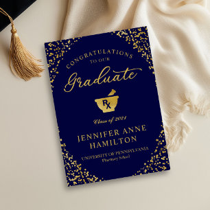 Invitation Photo d'annonce de remise de diplômes de l'école d