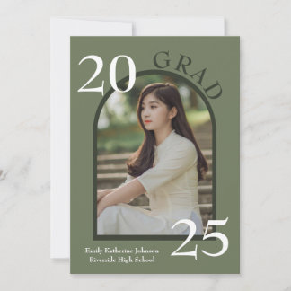 Invitation photo d'arche de fête de fin d'études O