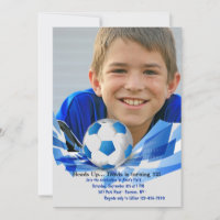 Invitation photo de bals de football