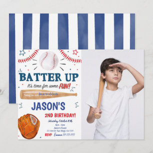 Invitation photo de baseball