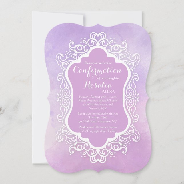 Invitation photo de cadre vintage (Devant)