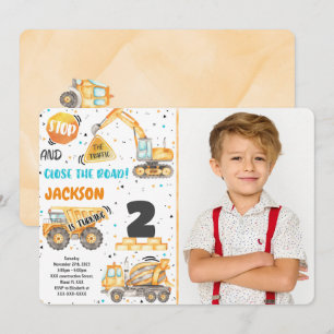 Invitation photo de construction