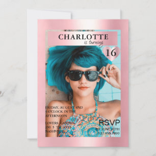 Invitation Photo de couverture de Trendy Rosa Magazine inspir