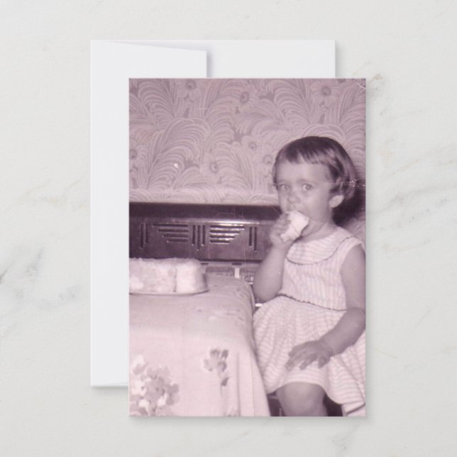 Invitation Photo de cru d'invitations de fête d'anniversaire (Devant)