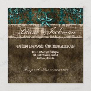 Invitation Photo de damas de cheval sarcelle d'anniversaire v
