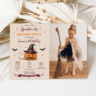 Invitation Photo de fête costumée Spooktacular Halloween