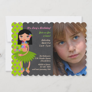 Invitation photo de fête d'anniversaire de fille d