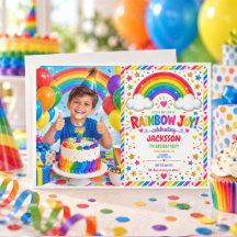 Photo de fête d'anniversaire de garçon 7 ans Joyeu