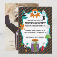 Photo de fête d'anniversaire Mad Science personnal