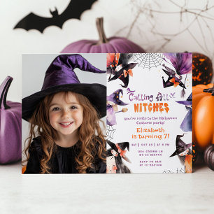 Invitation Photo de fête de costume de Halloween pour toutes
