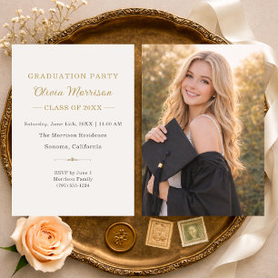 Invitation Photo de fête de fin d'études