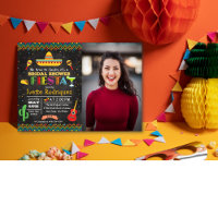 Invitation photo de fiançailles mexicaines Fiesta