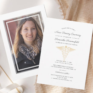 Invitation Photo de fin d'études 2025 Cérémonie d'épingle des