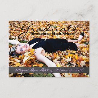 Invitation Photo de fin d'études - Bande de tableau noir 3x5