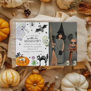 Invitation Photo de fun Halloween pour enfants mignons